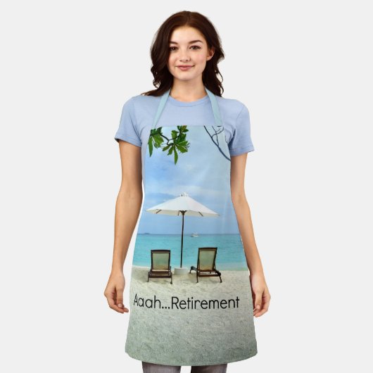 Aaah... Ruhestand Schürze (Getragen)