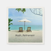 Aaah... Ruhestand Serviette (Vorderseite)