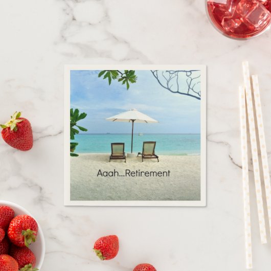 Aaah... Ruhestand Serviette (Beispiel)