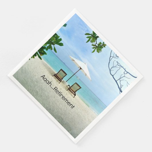 Aaah... Ruhestand Serviette (Ecke)