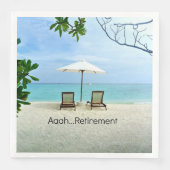 Aaah... Ruhestand Serviette (Vorderseite)