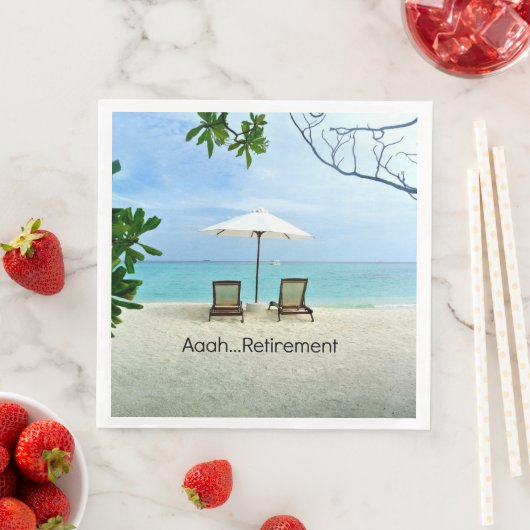 Aaah... Ruhestand Serviette (Beispiel)