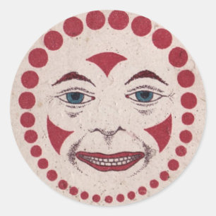 Aaargh! Bösartiger Clown! Runder Aufkleber