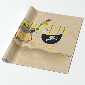 AAARGH - Piratensittich, Schatztruhe und Augenpfla Geschenkpapier