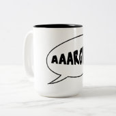AAARGH-Tasse Zweifarbige Tasse (Vorderseite Links)