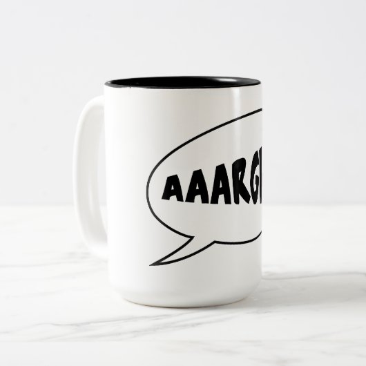 AAARGH-Tasse Zweifarbige Tasse (Vorderseite Links)