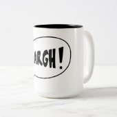 AAARGH-Tasse Zweifarbige Tasse (VorderseiteRechts)