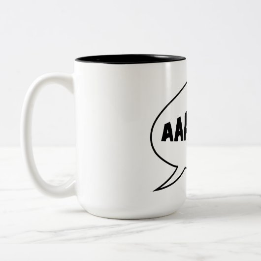 AAARGH-Tasse Zweifarbige Tasse (Links)