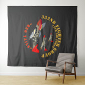 AAC - 332. Kampfgruppe - 12. AF - Rote Schwanz Wandteppich (Beispiel (Horizontal))