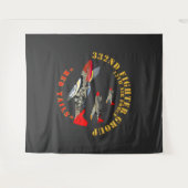 AAC - 332. Kampfgruppe - 12. AF - Rote Schwanz Wandteppich (Vorderseite (Horizontal))