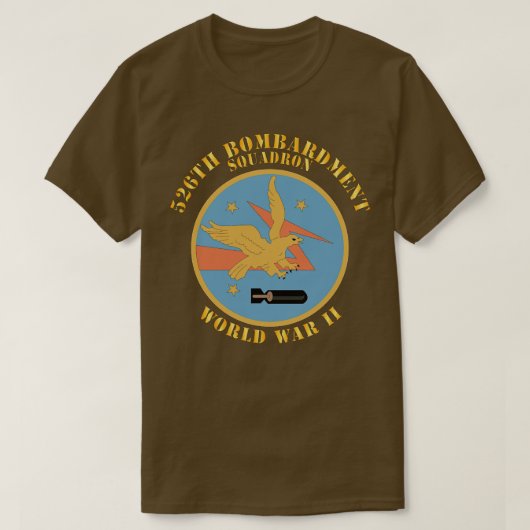 AAC 526. Bombardment Squadron WWII X T-Shirt (Design vorne)