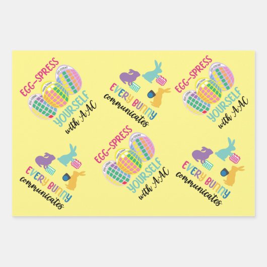 AAC Bewusstsein Ostergeblasenes und Eierverpackung Geschenkpapier Set (Vorderseite 2)