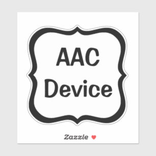 AAC-Etikett schwarz Aufkleber