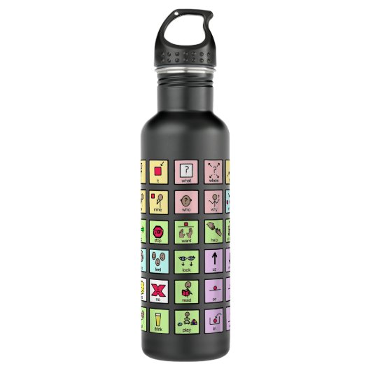 AAC-Hauptplatine-Speech-Pathologie-Sprecher Edelstahlflasche (Vorderseite)