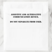 AAC nicht schlicht abnehmen Rechteckiger Aufkleber (Tasche)