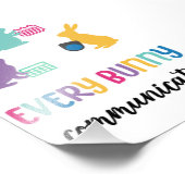 AAC Ostersonniges Poster "Jeder Hase kommuniziert" (Ecke)