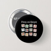 Aac Slp Christma, Therapeutin für gute und helle S Button (Vorne & Hinten)