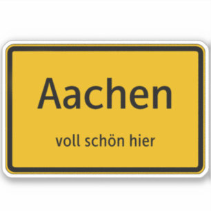 Aachen Aufkleber Sticker Autoaufkleber