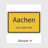 Aachen Aufkleber Sticker Autoaufkleber (Blatt)