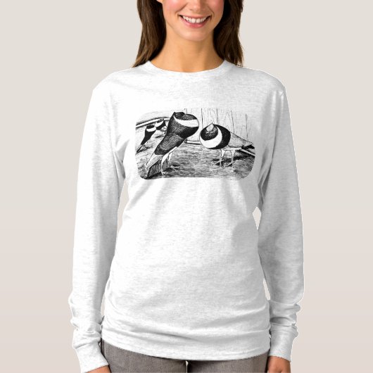 Aachen Band Cropper Tauben T-Shirt (Vorderseite)