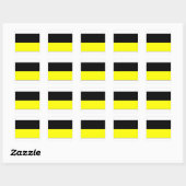 Aachen, deutsche Flagge Quadratischer Aufkleber (Blatt)