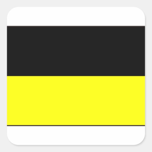 Aachen, deutsche Flagge Quadratischer Aufkleber (Vorderseite)