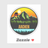 Aachen, Deutschland Aufkleber (Blatt)