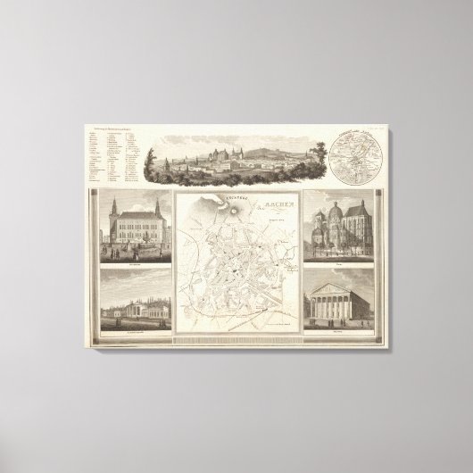 Aachen, Deutschland Leinwanddruck (Vorderseite)