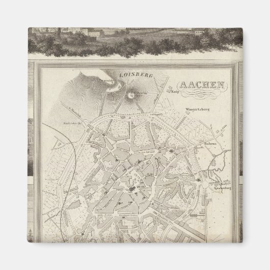 Aachen, Deutschland Magnet (Vorne)