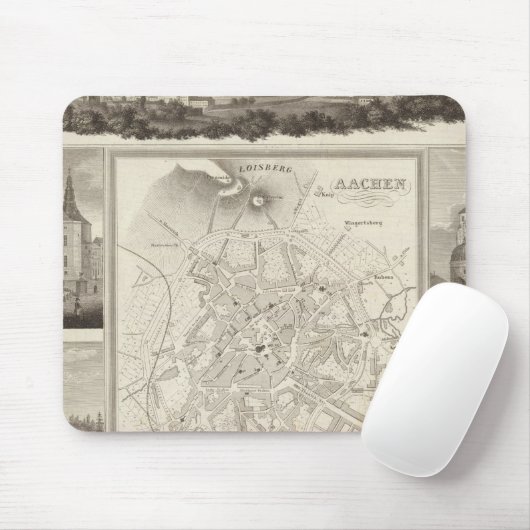 Aachen, Deutschland Mousepad (Mit Mouse)
