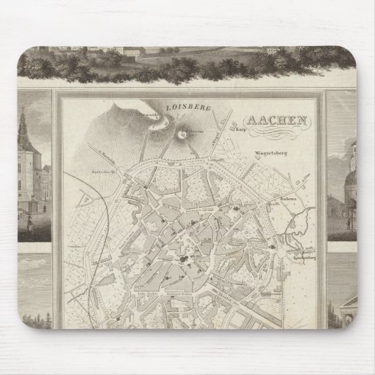 Aachen, Deutschland Mousepad (Vorne)