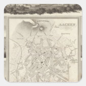 Aachen, Deutschland Quadratischer Aufkleber (Vorderseite)