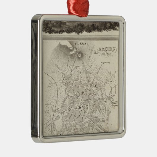 Aachen, Deutschland Silbernes Ornament (Rechts)