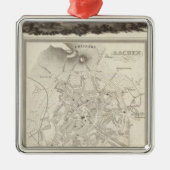 Aachen, Deutschland Silbernes Ornament (Vorne)