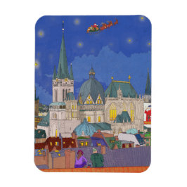 Aachen Deutschland Weihnachtsfeier Whimsikkunst Magnet