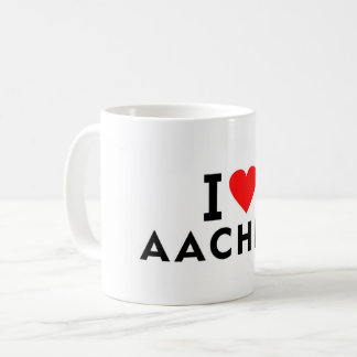 Aachen Germany love city heart like travel Kaffeetasse