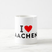 Aachen Germany love city heart like travel Kaffeetasse (Mittel)
