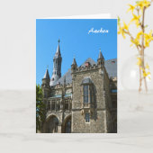Aachen Greeting Card Karte (Gelbe Blume)