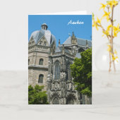 Aachen Greeting Card Karte (Gelbe Blume)
