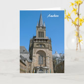 Aachen Greeting Card Karte (Gelbe Blume)