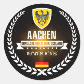Aachen Runder Aufkleber (Vorderseite)
