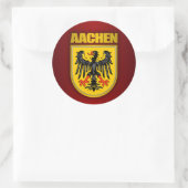 Aachen Runder Aufkleber (Tasche)