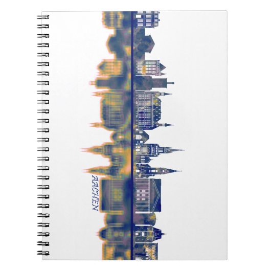 Aachen Skyline Notizblock (Vorderseite)