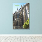 Aachen Wrapped Canvas Leinwanddruck (Insitu (Holzboden))