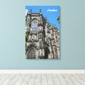 Aachen Wrapped Canvas Leinwanddruck (Insitu (Holzboden))