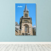 Aachen Wrapped Canvas Leinwanddruck (Insitu (Holzboden))