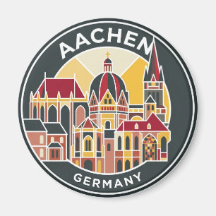 Aachener Dom Deutschland Magnet