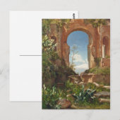 Aagaard Ruins Monte Ätna Landschaftsbild Malerei Postkarte (Vorne/Hinten)