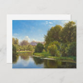 Aagaard Stream Landschaftsbild Malerei Postkarte (Vorne/Hinten)