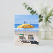 Aah...Pension, ein Tag am Strand Postkarte (Stehend Vorderseite)